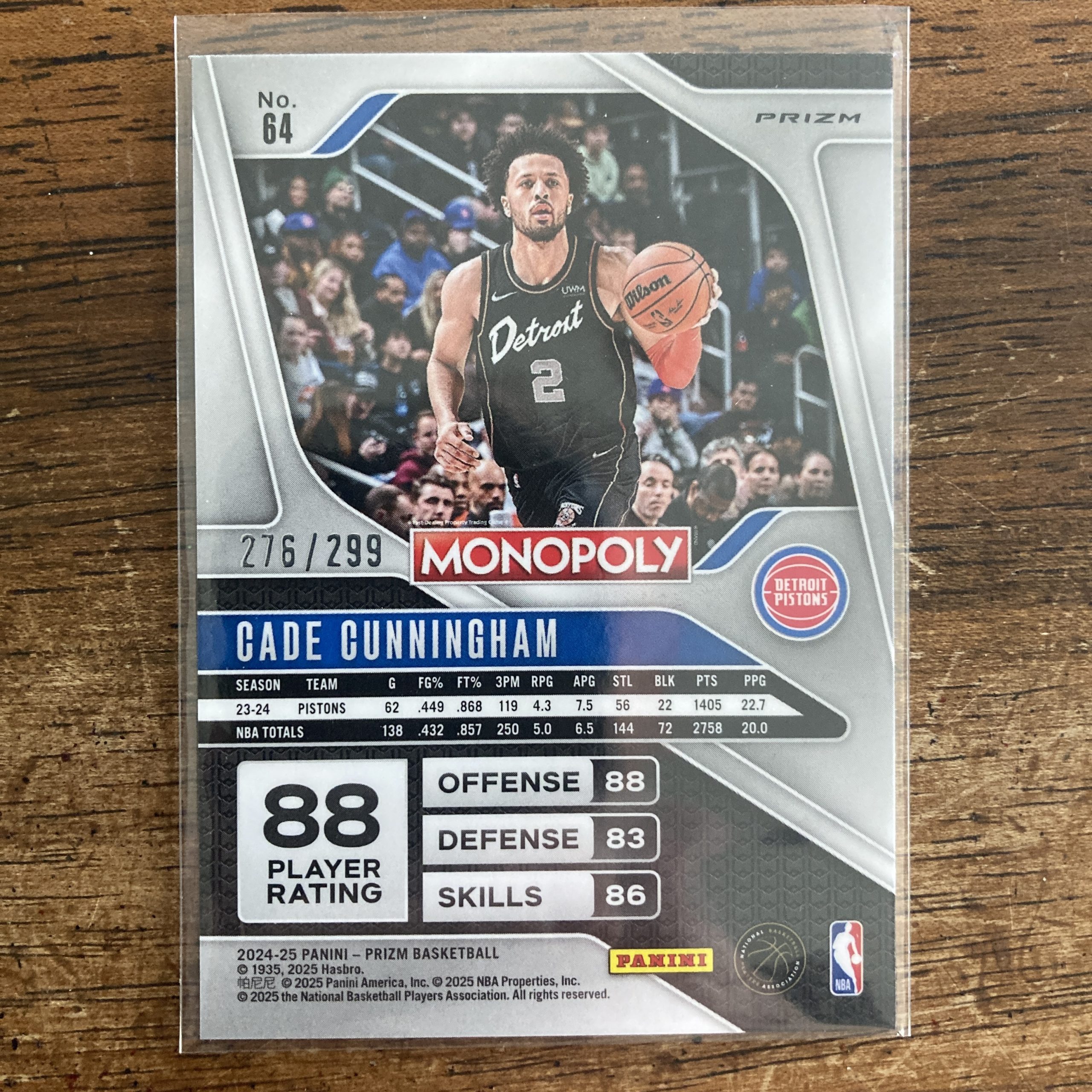 Cade Cunningham Lot w/SP (#'ed /299) Bronze Prizm & RCs, Pack of 9 Basketball Cards (monob) - Image 5