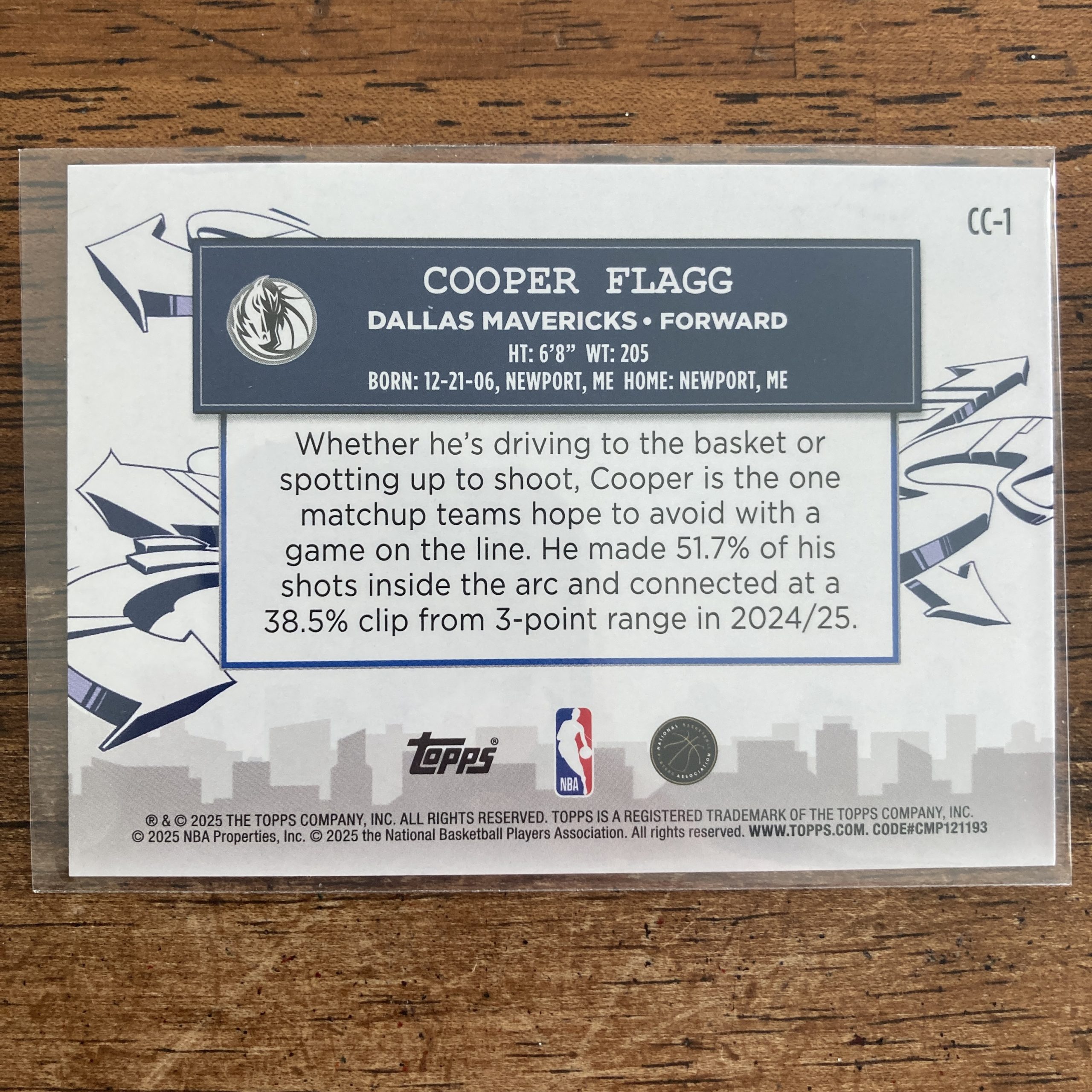 Cooper Flagg RCs Lot w/SP Sparkle Holo Foil Insert & RC, Pack of 2 Basketball Rookie Cards (inv7) - Image 5