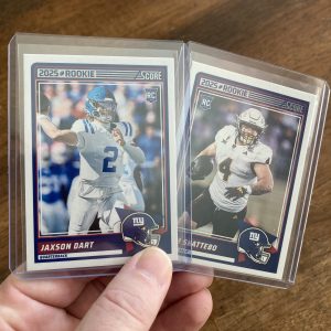 jaxson dart and cam skattebo lot of football cards, rookie rc - instant collection bundle pack