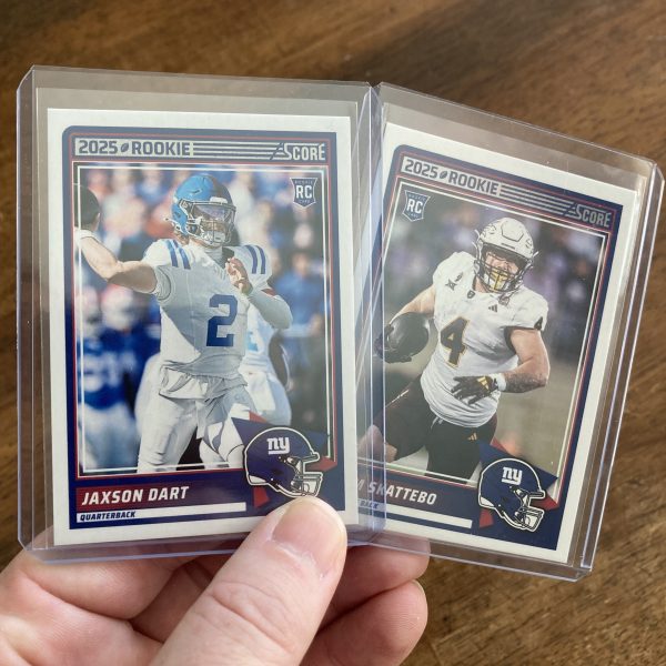 jaxson dart and cam skattebo lot of football cards, rookie rc - instant collection bundle pack