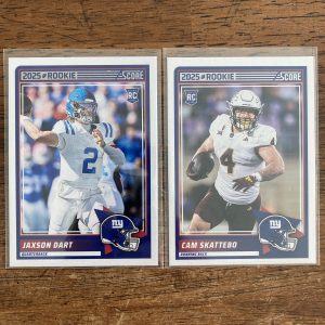 jaxson dart and cam skattebo lot of football cards, rookie rc - instant collection bundle pack
