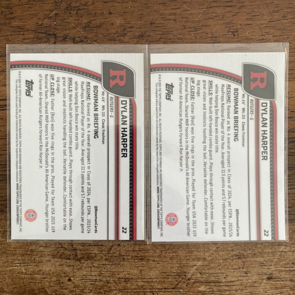 dylan harper lot of basketball cards - instant collection bundle pack