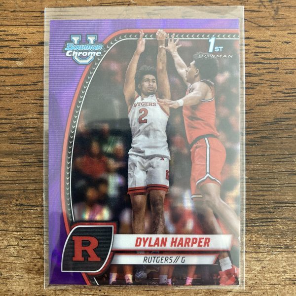 Dylan Harper Lot w/SP Purple Lava Refractor, Pack of 2 Basketball Cards - Image 4
