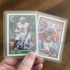 emeka egbuka lot of football cards, rookie rc - instant collection bundle pack