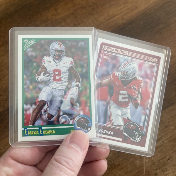 emeka egbuka lot of football cards, rookie rc - instant collection bundle pack