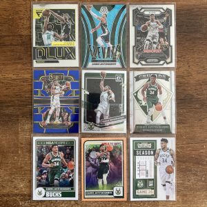 giannis antetokounmpo lot of basketball cards - instant collection bundle pack