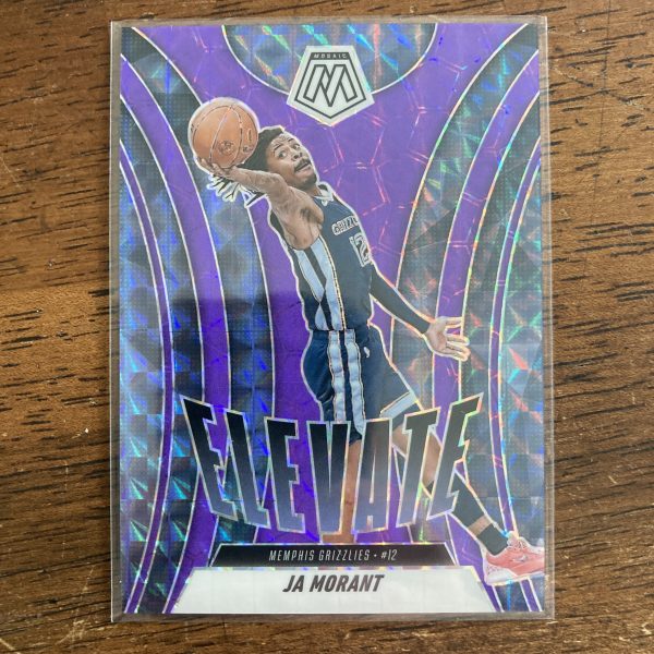 Ja Morant Lot w/SP (#'ed /175) Purple Fluorescent Prizm, Pack of 9 Basketball Cards (elp) - Image 4