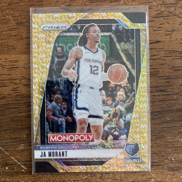 Ja Morant Lot w/SP (#'ed /500) Gold Millionaire Shimmer Prizm, Pack of 9 Basketball Cards (mgold) - Image 4