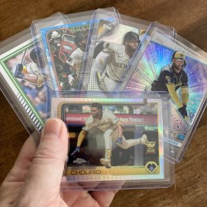 jackson chourio lot of baseball cards, rookie rc - instant collection bundle pack