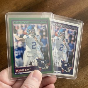 jaxson dart lot of football cards, rookie rc - instant collection bundle pack