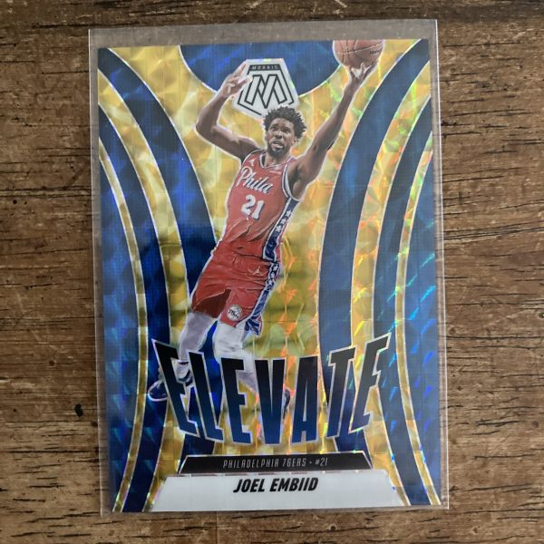 Joel Embiid Lot w/SSP (#'ed /99) Reactive Yellow Prizm, Pack of 9 Basketball Cards - Image 4