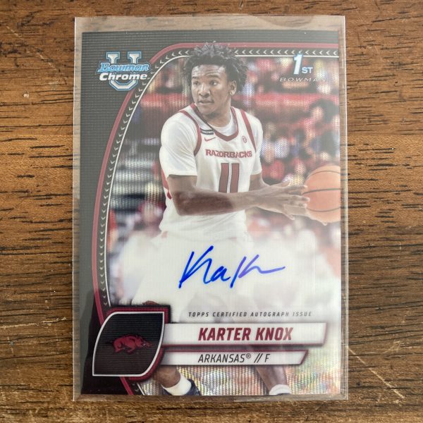 Karter Knox Lot w/SP Auto Black Wave Refractor, Pack of 4 Basketball Cards - Image 4