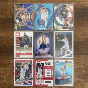paul george lot of basketball cards - instant collection bundle pack