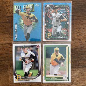 paul skenes lot of baseball cards, rookie rc - instant collection bundle pack