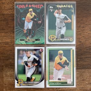 paul skenes lot of baseball cards, rookie rc - instant collection bundle pack