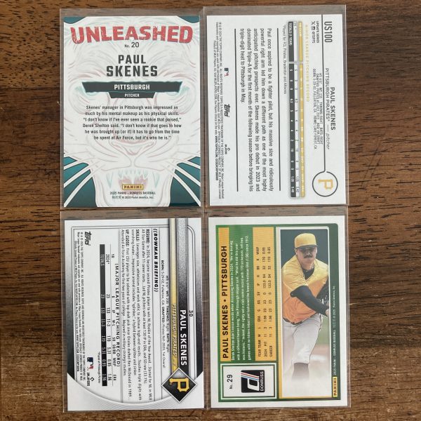 paul skenes lot of baseball cards, rookie rc - instant collection bundle pack