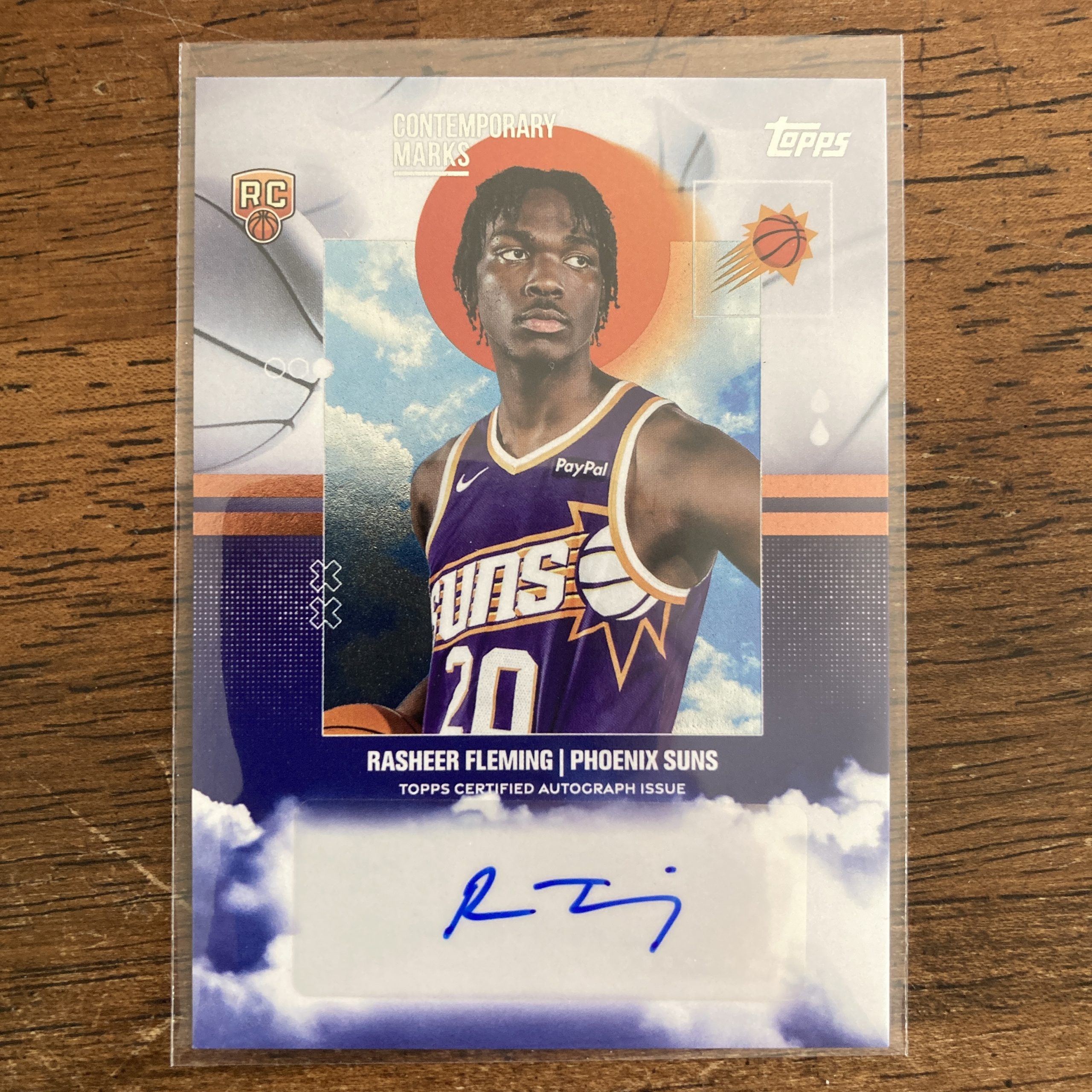 Rasheer Fleming RCs Lot w/Auto & Inserts, Pack of 4 Basketball Rookie Cards (inv1) - Image 4