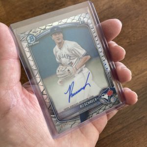 RJ Schreck 2025 Bowman Chrome 1st SSP Black Reptilian Refractor (#'ed 09/10) On-Card Auto CPA-RSC