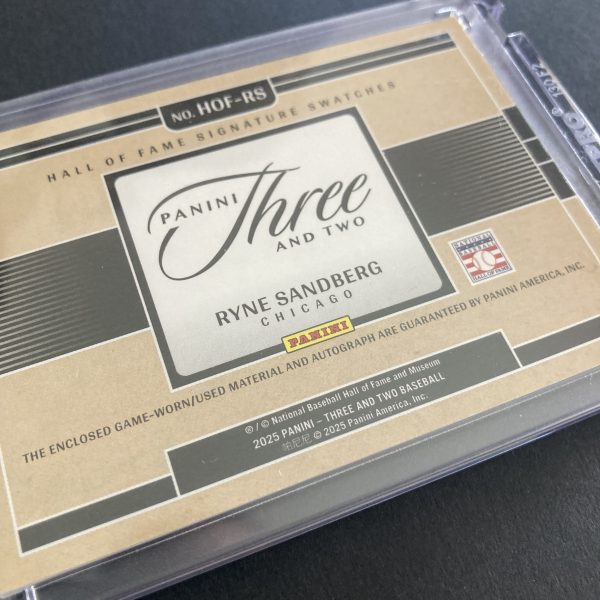 Ryne Sandberg Lot w/SSP Auto Relic and 6 Vintage 80s-90s Baseball Cards, Autograph - Image 7
