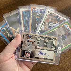 ryne sandberg lot of baseball cards, autograph - instant collection bundle pack
