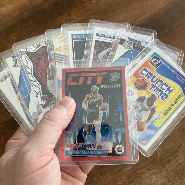 shai gilgeous-alexander lot of basketball cards, sga - instant collection bundle pack