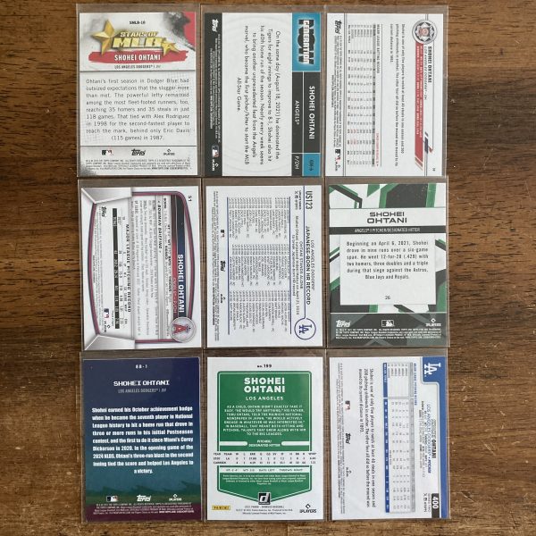 shohei ohtani lot of baseball cards - instant collection bundle pack