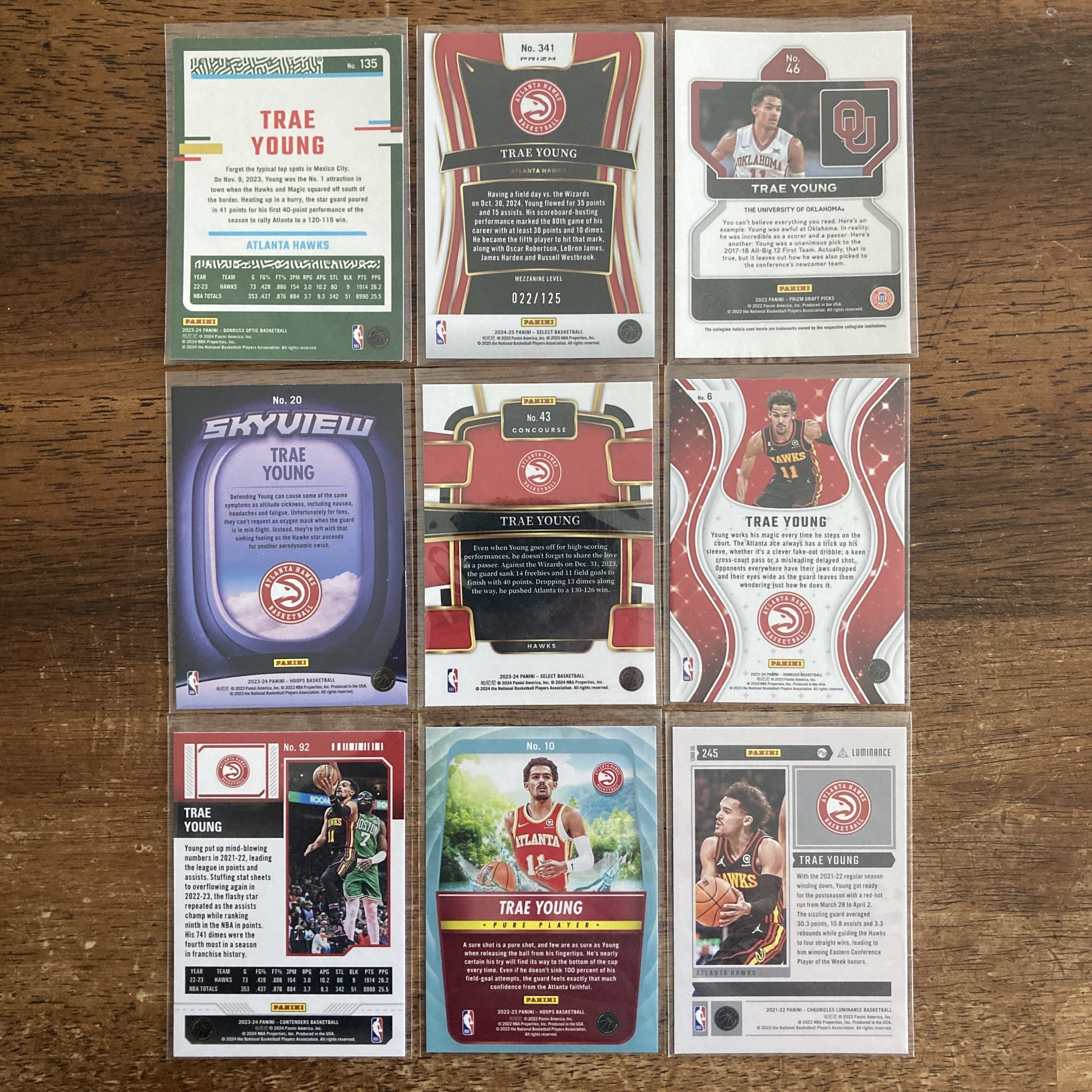 trae young lot of basketball cards - instant collection bundle pack
