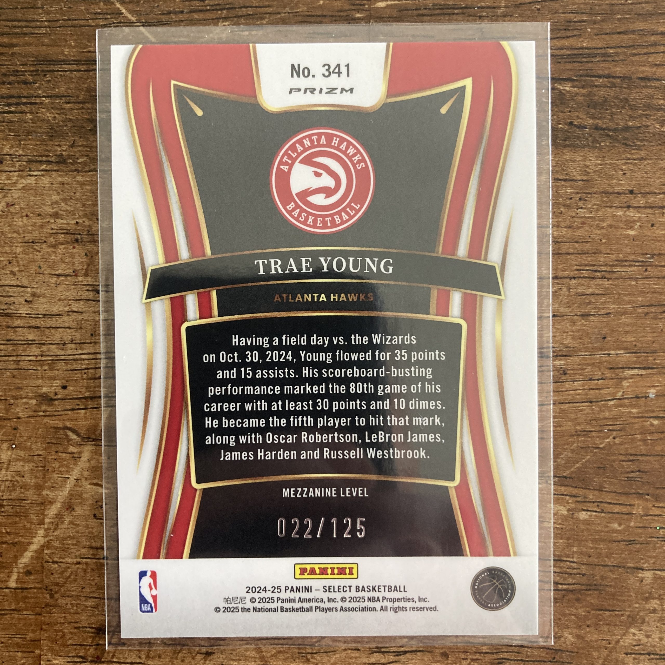 Trae Young Lot w/SP (#'ed /125) White Prizm, Pack of 9 Basketball Cards (whtsel) - Image 5