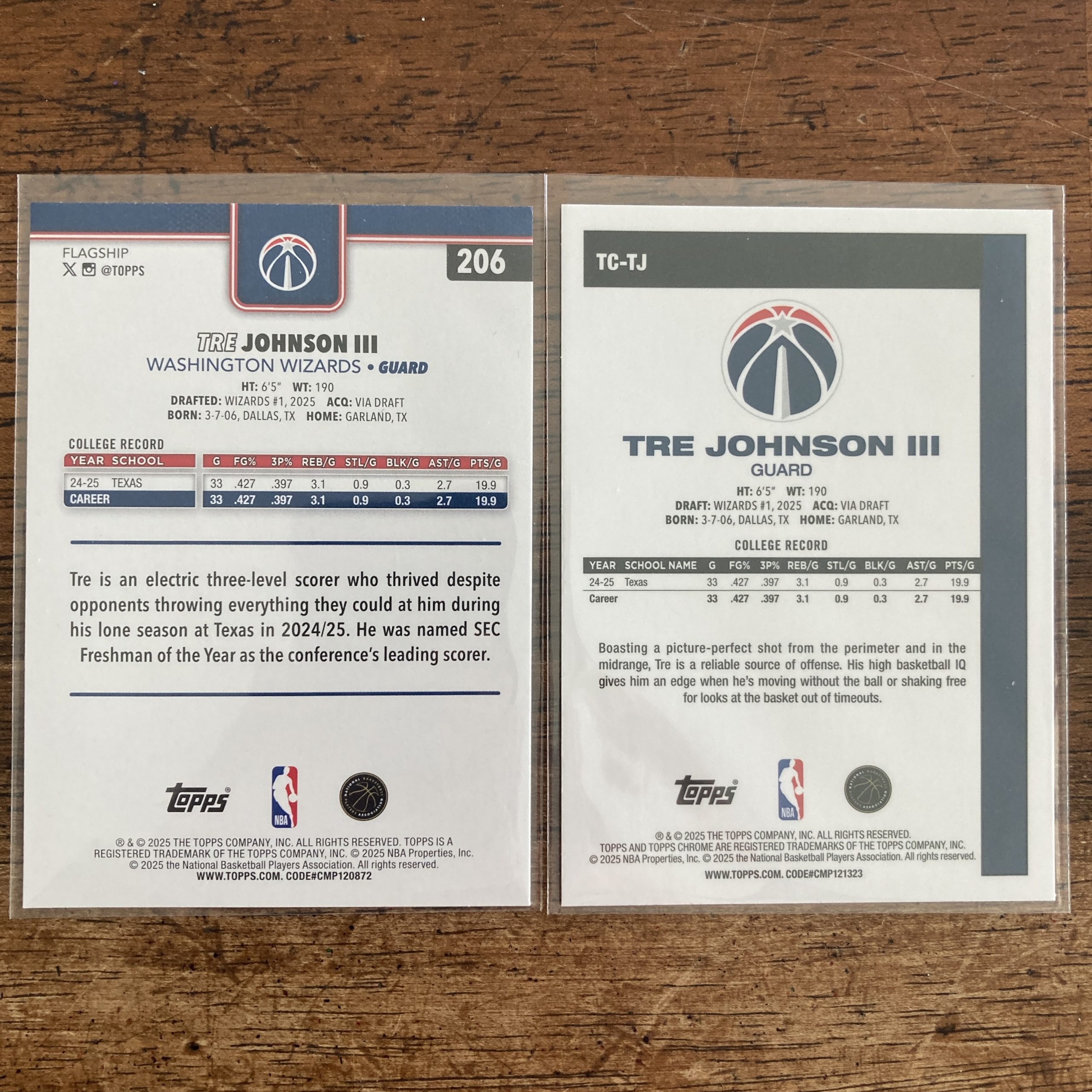 tre johnson iii lot of basketball cards, rookie rc - instant collection bundle pack