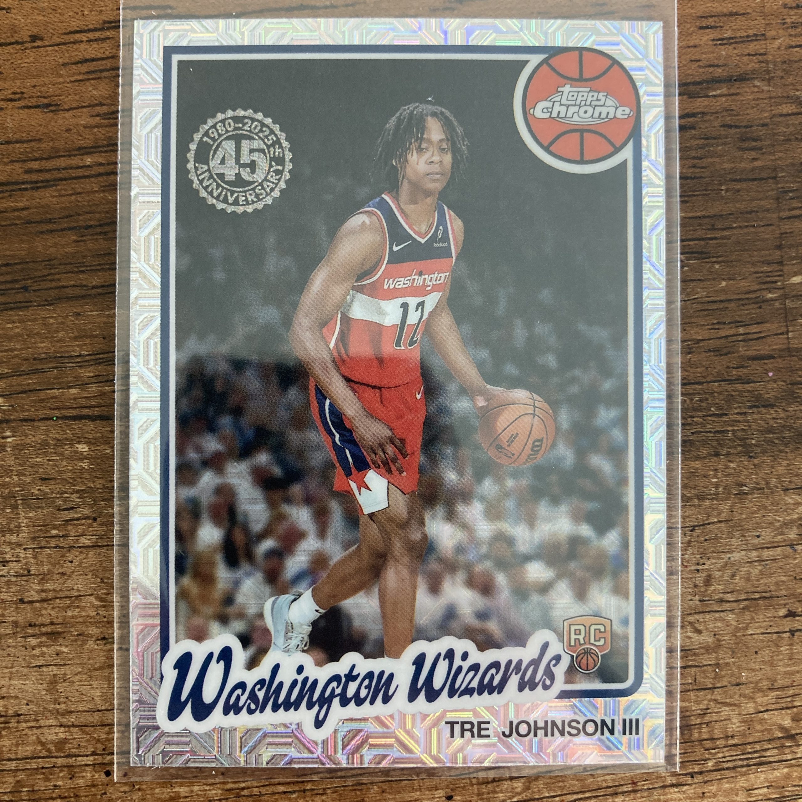 Tre Johnson III RCs Lot w/SP Chrome Mojo Refractor & Base RC, Pack of 2 Basketball Rookie Cards (inv1) - Image 4