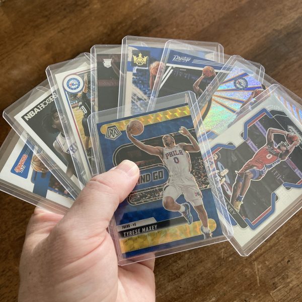 tyrese maxey lot of basketball cards, rookie, rc - instant collection bundle pack