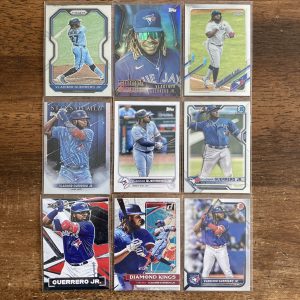 vladimir guerrero jr lot of baseball cards - instant collection bundle pack