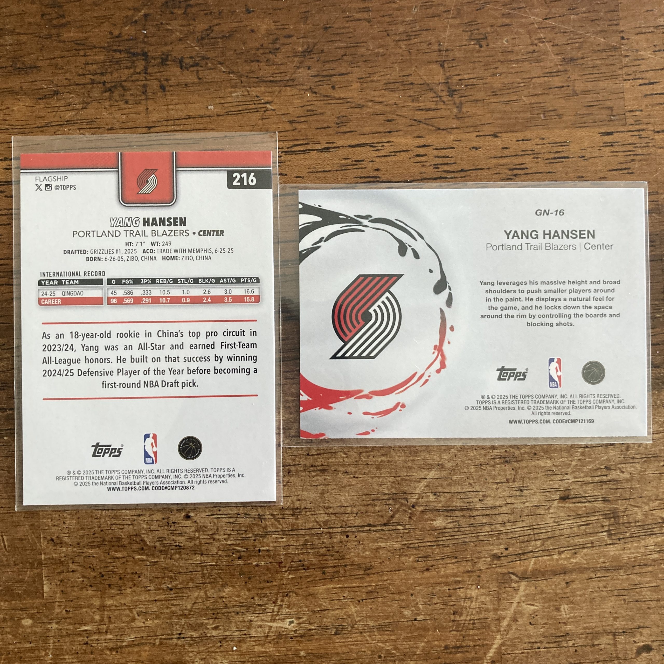 yang hansen lot of basketball cards, rookie rc - instant collection bundle pack