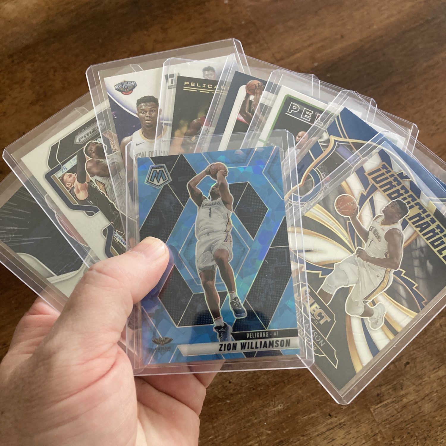 zion williamson lot of basketball cards - instant collection bundle pack