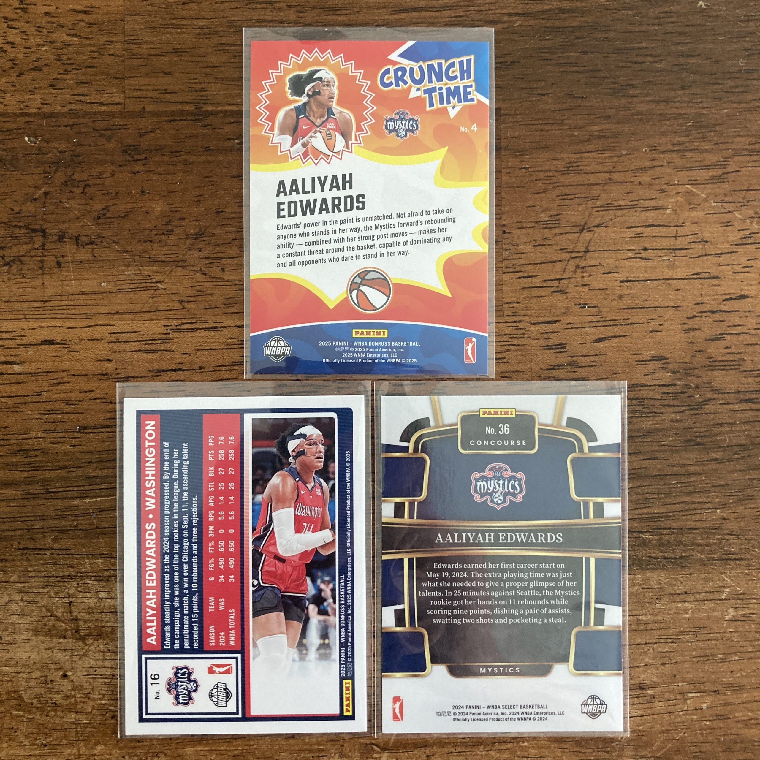 aaliyah edwards lot of basketball cards, rookie rc - instant collection bundle pack