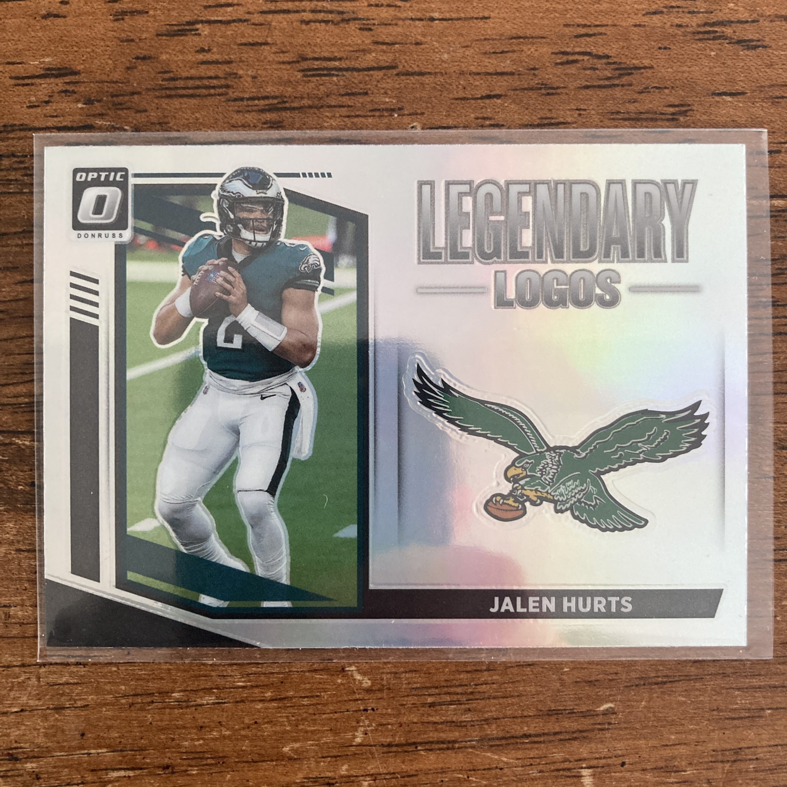 Jalen Hurts Pack w/SP Prizm Holo Insert, Lot of 5 Football Cards (inv4) - Image 4