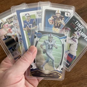 josh allen lot of football cards - instant collection bundle pack