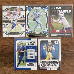 josh allen lot of football cards - instant collection bundle pack