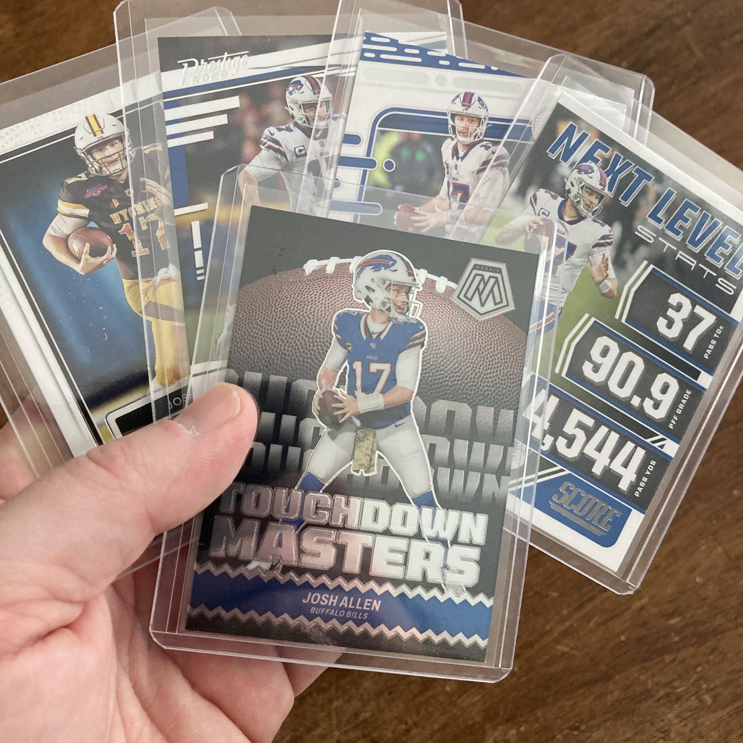 josh allen lot of football cards - instant collection bundle pack