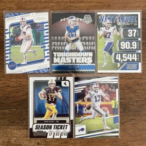 josh allen lot of football cards - instant collection bundle pack