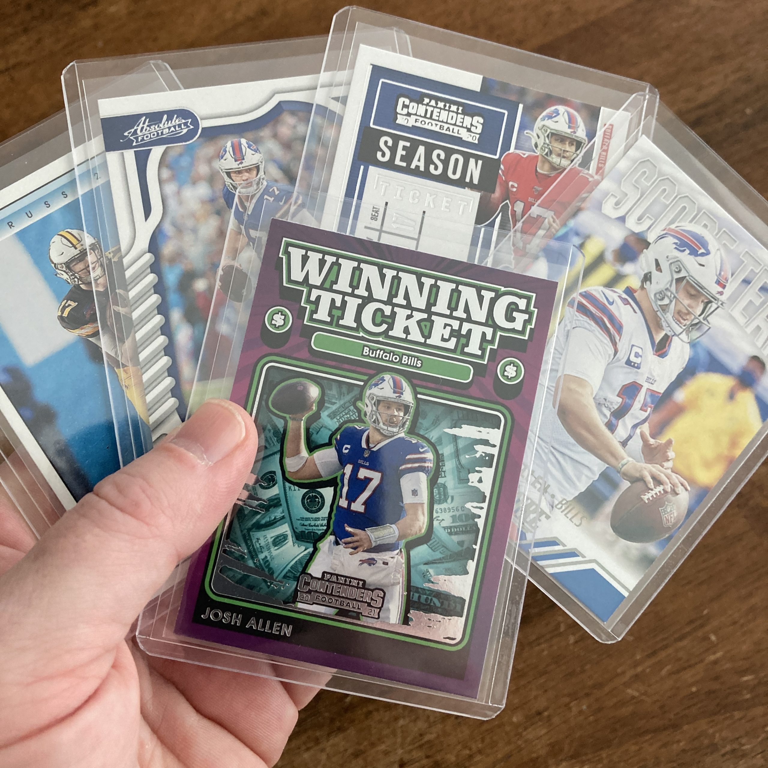 josh allen lot of football cards - instant collection bundle pack