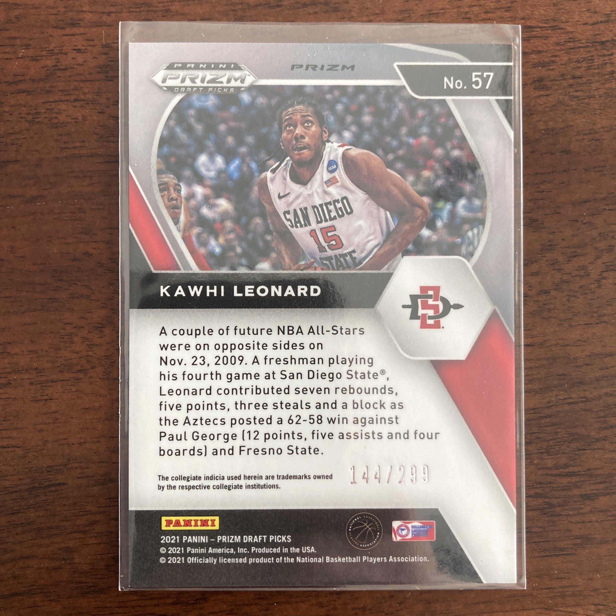 Kawhi Leonard SP Parallels Pack w/Prizm #'ed /299, Lot of 5 Basketball Cards (inv3) - Image 5