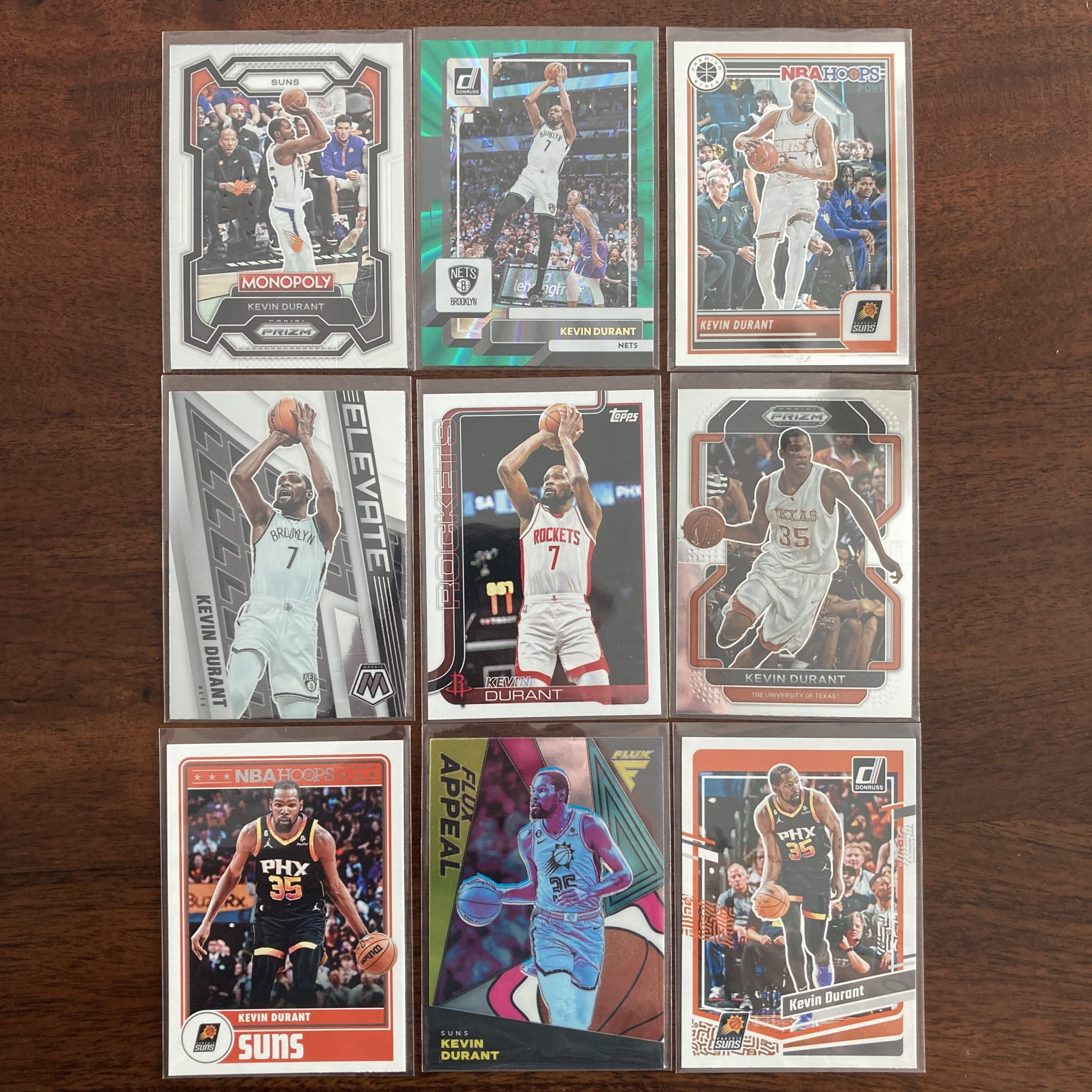 kevin durant lot of basketball cards - instant collection bundle pack