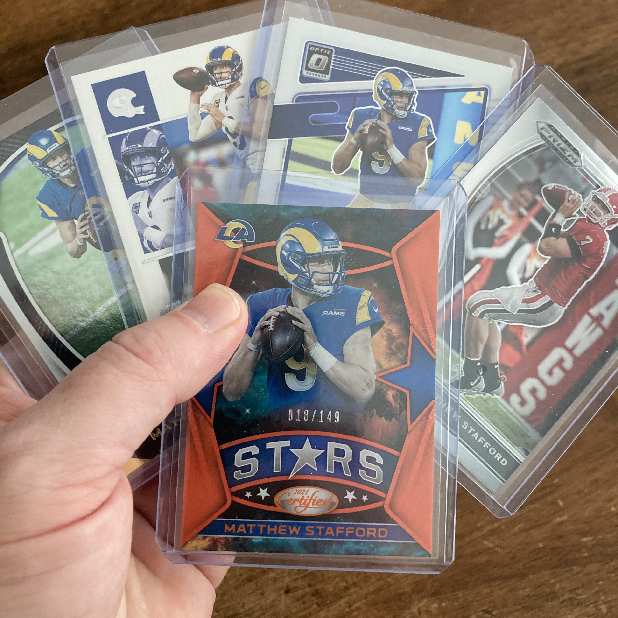 matthew stafford lot of football cards - instant collection bundle pack