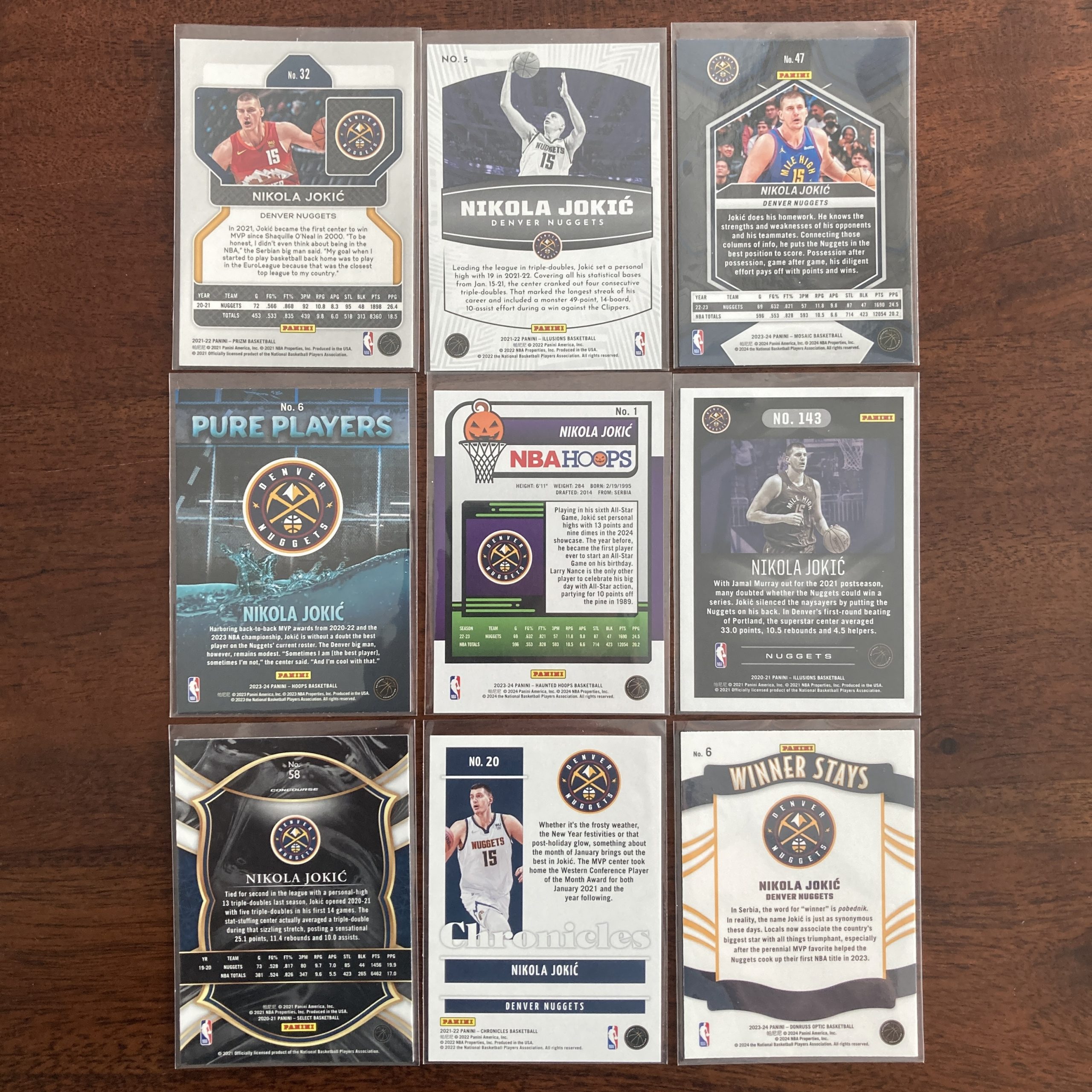 nikola jokic lot of basketball cards - instant collection bundle pack