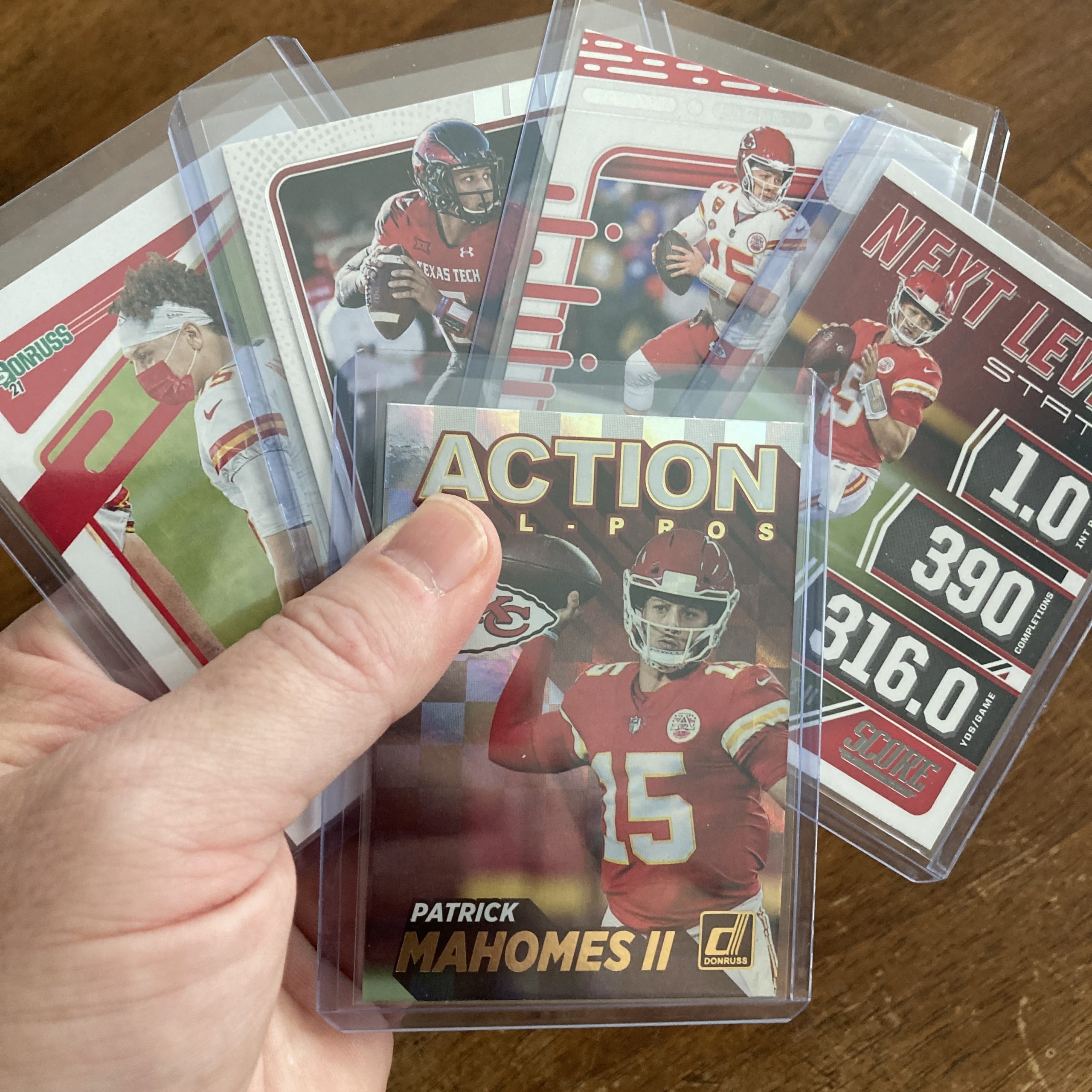 patrick mahomes ii lot of football cards - instant collection bundle pack