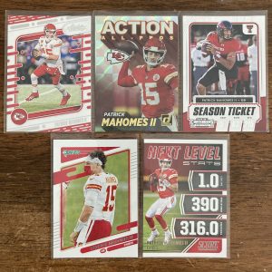 patrick mahomes ii lot of football cards - instant collection bundle pack