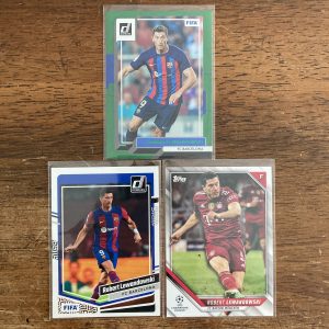 robert lewandowski lot of soccer cards - instant collection bundle pack