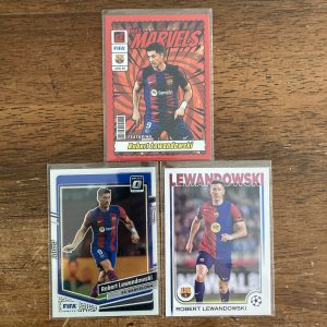 robert lewandowski lot of soccer cards - instant collection bundle pack