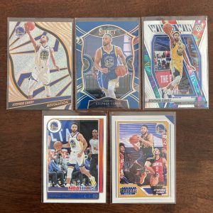 stephen curry lot of basketball cards, steph - instant collection bundle pack